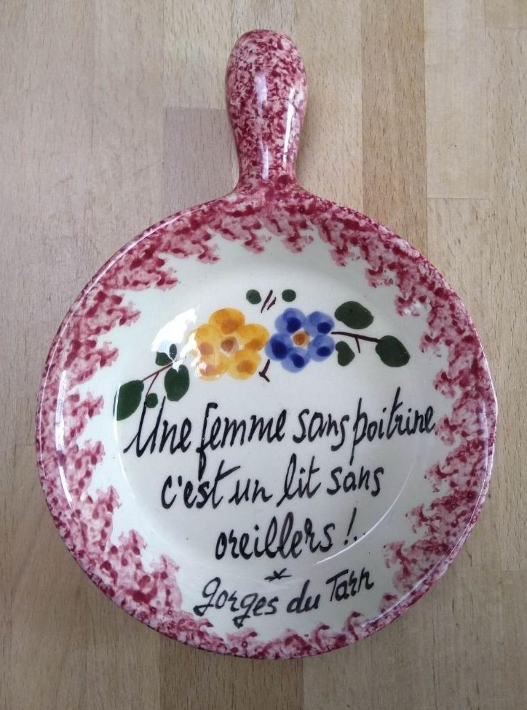 Poêle décorative en céramique (souvenir des Gorges du Tarn), Enlèvement ou Envoi, Comme neuf