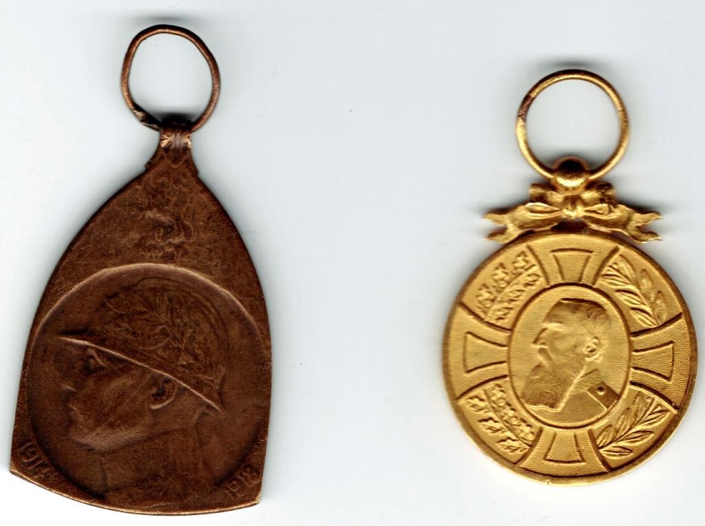 2 médailles sans ruban, Collections, Envoi, Ruban, Médaille ou Ailes