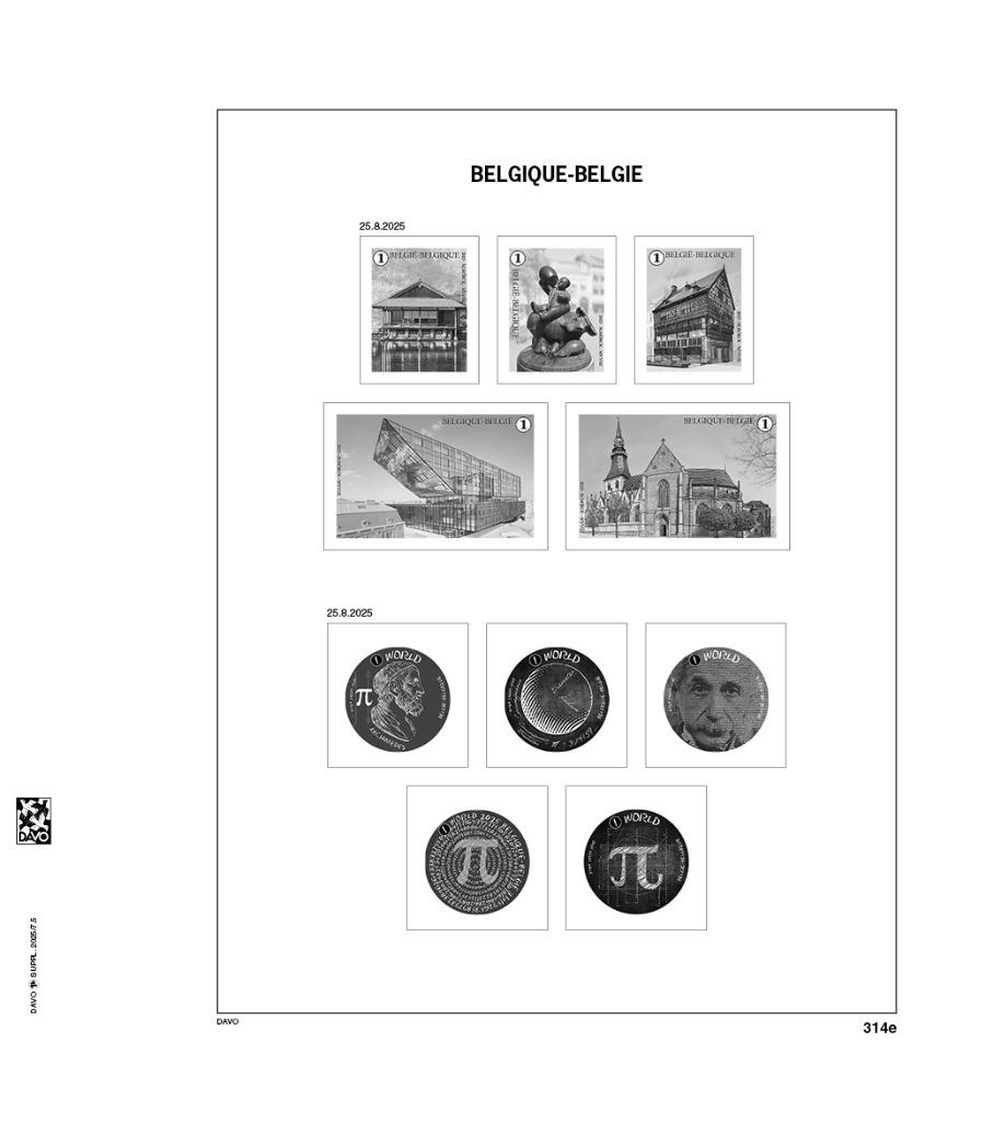 Davo de Luxe supplementen België 2025, Postzegels en Munten, Verzenden