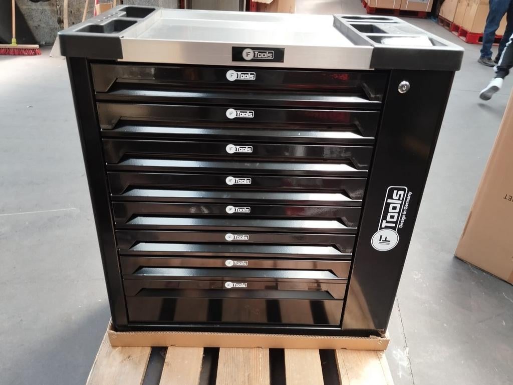 Nieuwe modellen XXL GEREEDSCHAPSWAGEN 8 LADEN GEVULD