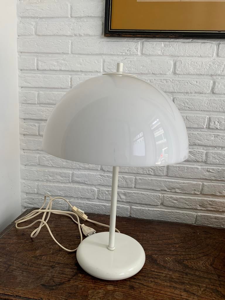 Lampe vintage en forme de champignon blanche, Maison & Meubles, Lampes | Lampes de table, Moins de 50 cm, Enlèvement, Utilisé