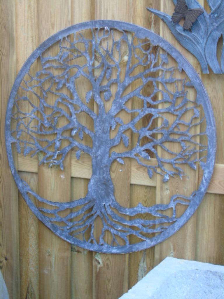 arbre de vie 99 cm décoration murale fer forgé, Tuin en Terras, Tuinwanddecoratie, Nieuw, Ophalen
