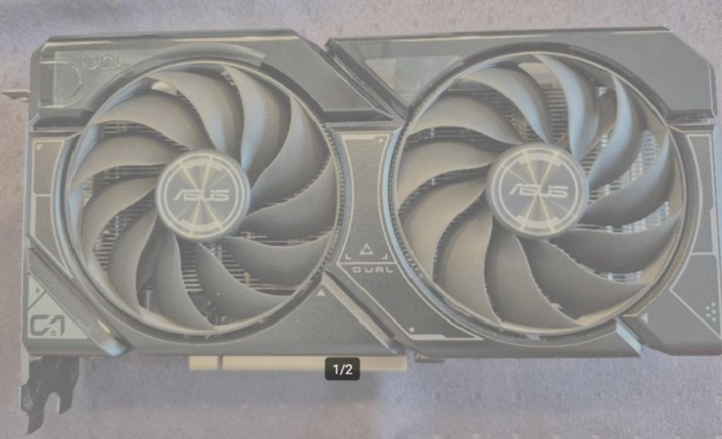 ASUS DUAL GeForce RTX 4060 EVO OC grafische kaart, Ophalen, GDDR6, PCI-Express 4, Zo goed als nieuw