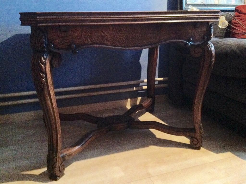 Table extensible en chêne antique., Enlèvement