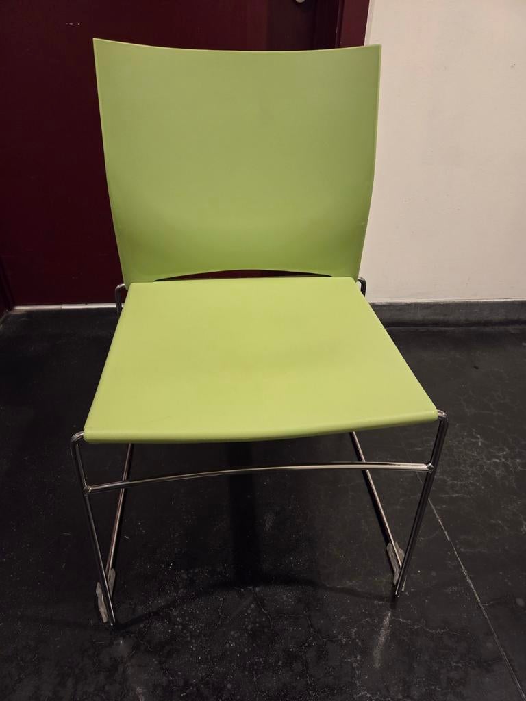 Lot chaises empilables coque polypropylène en très bon état, Maison & Meubles, Enlèvement