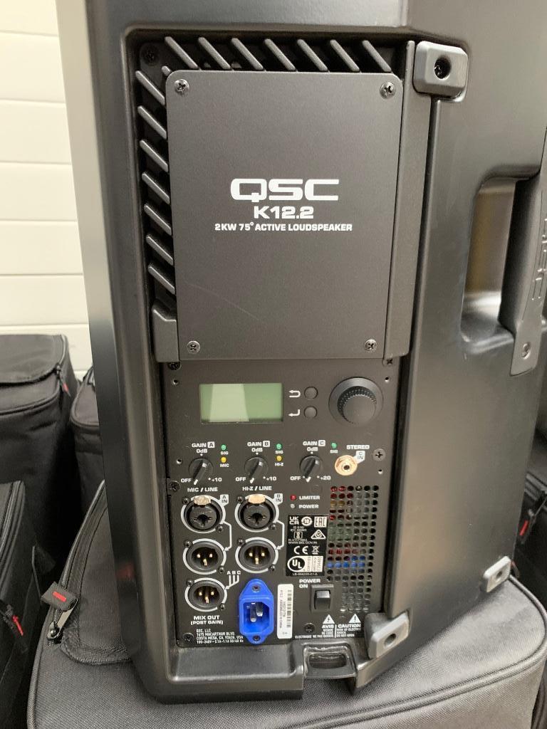 Qsc K12.2 met draagtas, Audio, Tv en Foto, Luidsprekerboxen, Ophalen, Zo goed als nieuw