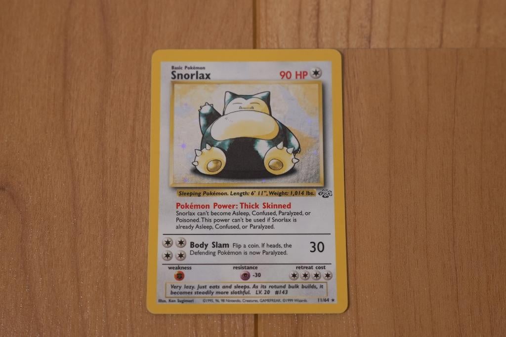 Snorlax Holo – Jungle Unlimited 1999 - PSA 4 schatting, Ophalen of Verzenden, Gebruikt, Losse kaart