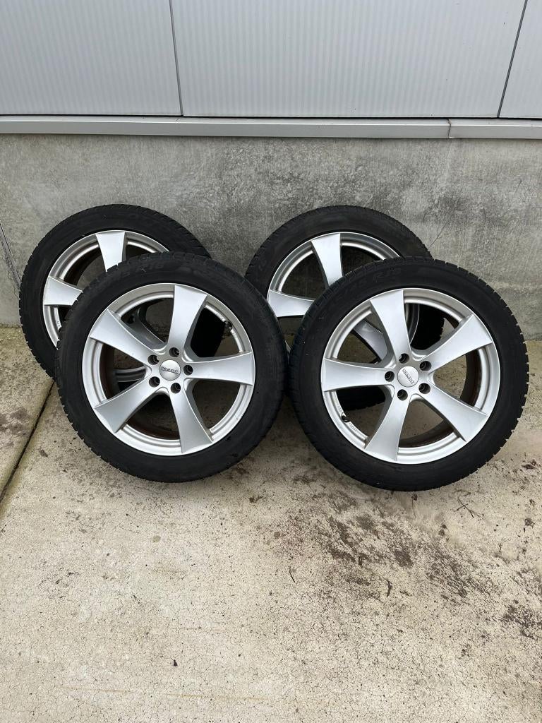 2 zomerbanden + 4 velgen met winterbanden Jaguar XF, Auto-onderdelen, Banden en Velgen, Ophalen, Velg(en), Nieuw, Winterbanden