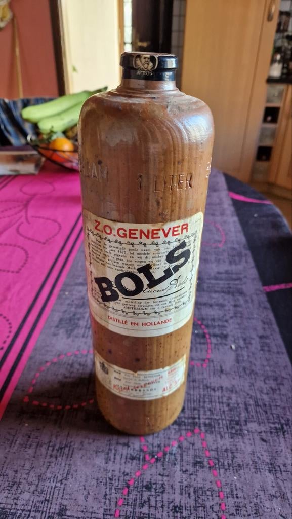 Ancienne bouteille de genièvre Bols, Enlèvement ou Envoi