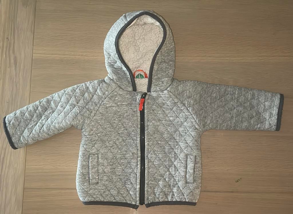 ⚽️ Jasje maat 74, Kinderen en Baby's, Babykleding | Maat 74, Ophalen of Verzenden, Zo goed als nieuw, Jasje, Hema