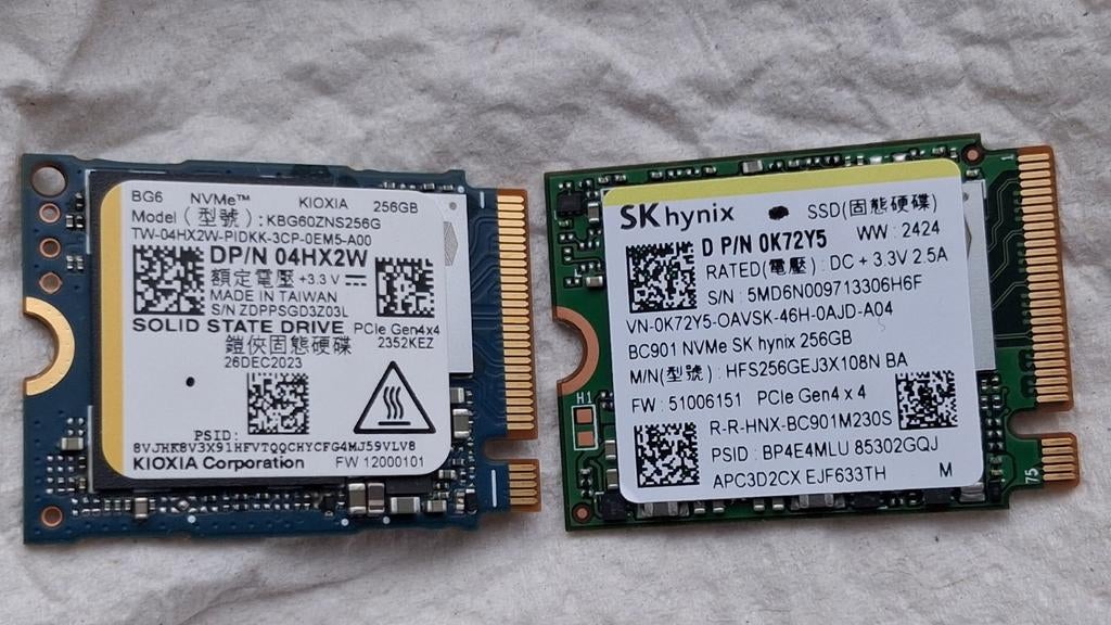SSD Kioxia SK Hynix gen4 NVMe 256 Go OEM avec Win11Pro, Informatique & Logiciels, Disques durs, Enlèvement ou Envoi, SSD