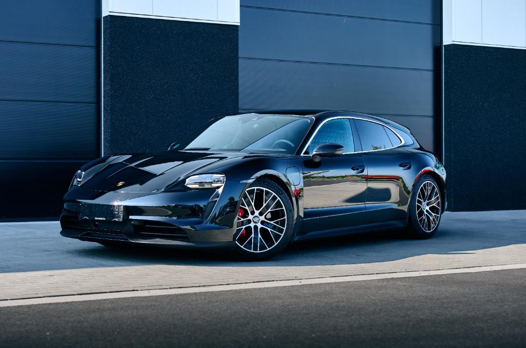 Porsche Taycan 4S Sport Turismo 2023, Auto's, Porsche, Automaat, Testrit aan huis, USB, Zwart