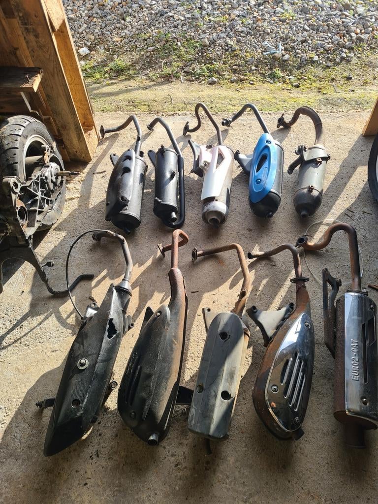 Pot d'échappement pour scooter 50cc 2 et 4 temps différents, Vélos & Vélomoteurs, Pièces de cyclomoteur | Général, Pot d'échappement