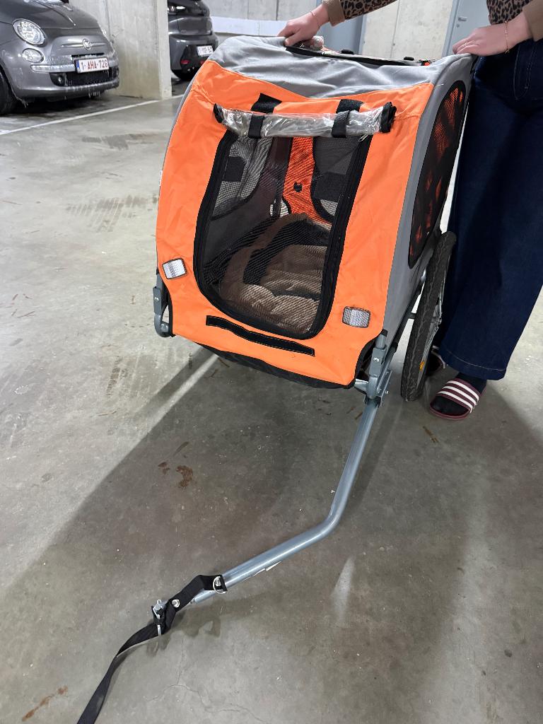 (Honden)Fietskar, Fietsen en Brommers, Ophalen, Opvouwbaar, 20 tot 40 kg, Zo goed als nieuw