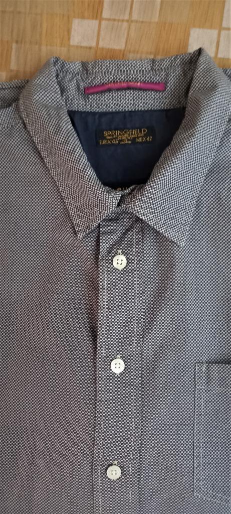 CHEMISE SPRINGFIELD MEX42 L, Tour de cou 41/42 (L), Gris, Enlèvement ou Envoi, Comme neuf