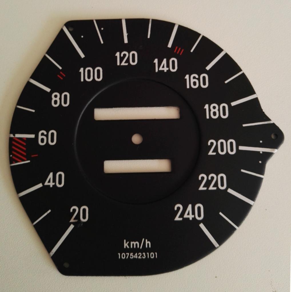 Wijzerplaat Km/h Snelheidsmeter teller MB SL107 (240Km/h), Auto-onderdelen, Elektronica en Kabels, Mercedes-Benz, Gebruikt, Verzenden
