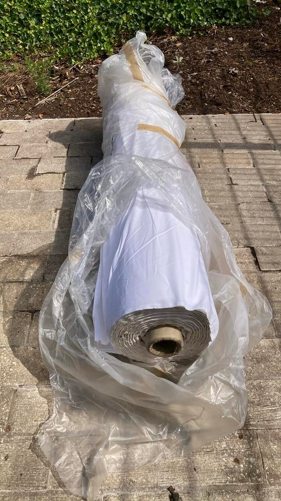 160cm wit gebleekt katoen voering, Bricolage & Construction, Bâches & Films, Enlèvement, Neuf, 15 m² ou plus, Toile