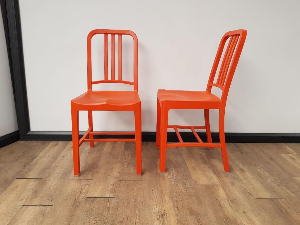 Emeco navy chair 111 Coca cola recycle (Oranje), Ophalen of Verzenden