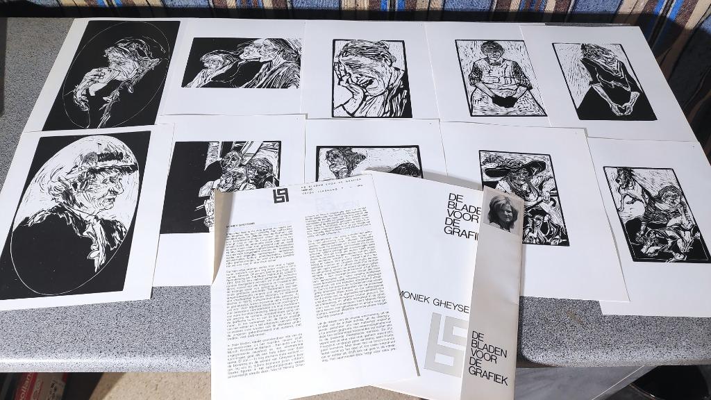 De bladen voor de grafiek: Moniek Gheysens, Ophalen of Verzenden