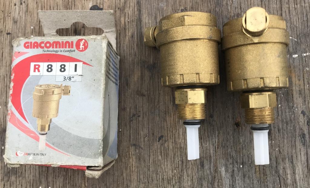 2 brise-flotteurs automatiques + joint hydraulique GIACOMINI, Enlèvement ou Envoi, Neuf, Cuivre