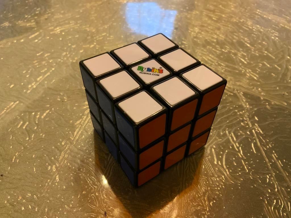 Rubik’s Cube 3x3 – Originele Breinbreker: 004, Ophalen, Minder dan 500 stukjes, Zo goed als nieuw, Rubik's of 3D-puzzel