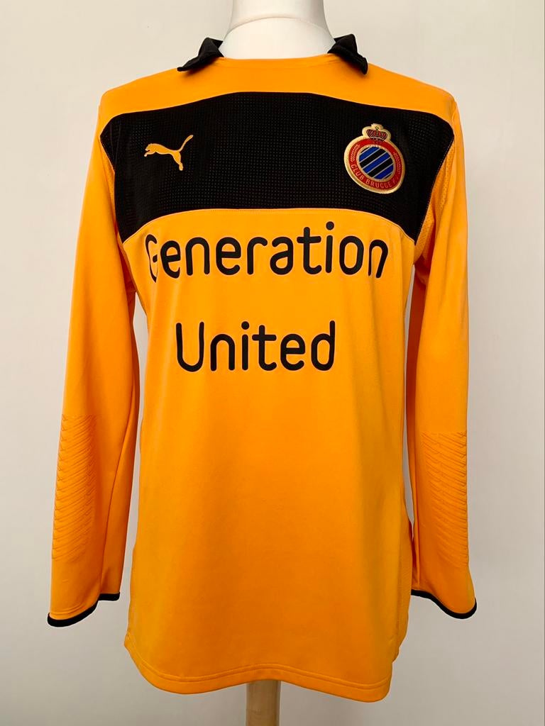 Club Brugge KV 2012-2013 GK Kujovic match worn Puma shirt, Maat XL, Zo goed als nieuw, Shirt