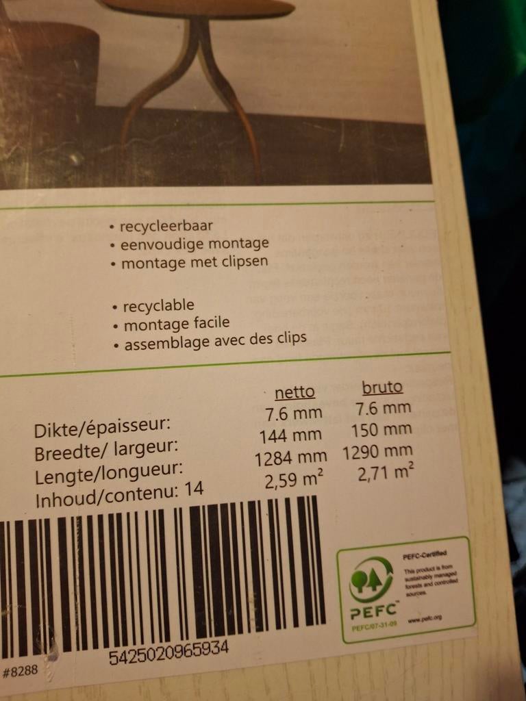 Planches murales ou de plafond, Enlèvement