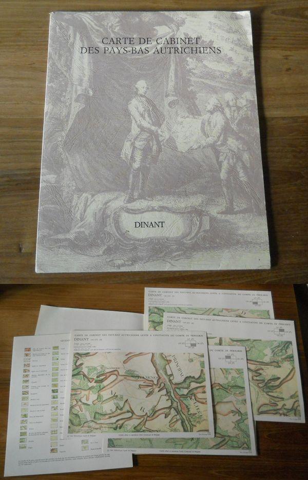 Carte de Ferraris de la région de Dinant  (reproduction), Boeken, Atlassen en Landkaarten, Ophalen of Verzenden, Gelezen, België