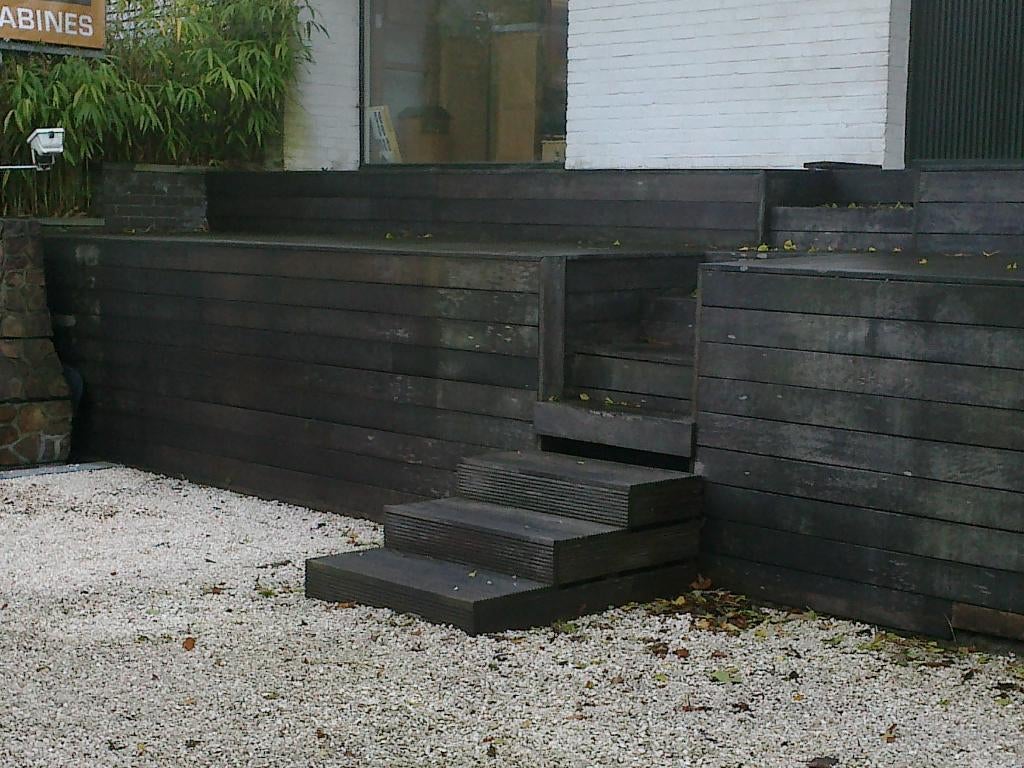 surfaces en bois de récupération de bois de terrasse, Bricolage & Construction, Bois & Planches, Enlèvement ou Envoi, Planche