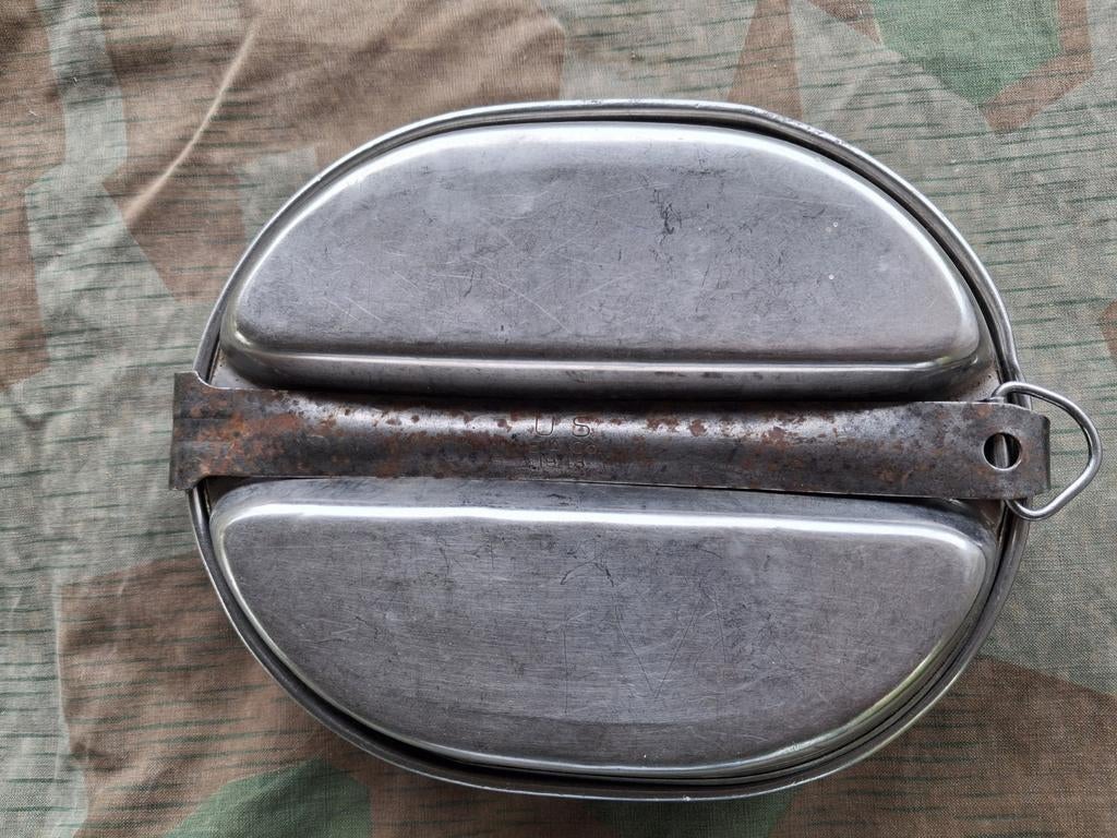 Belle gamelle us 1943 fabricant L.A.co, Collections, Enlèvement ou Envoi, Armée de terre, Autres types