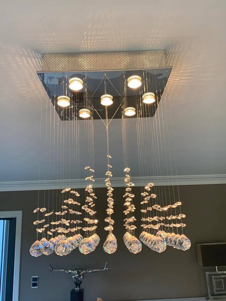 Éclairage de lustre en cristal véritable, Enlèvement, Comme neuf