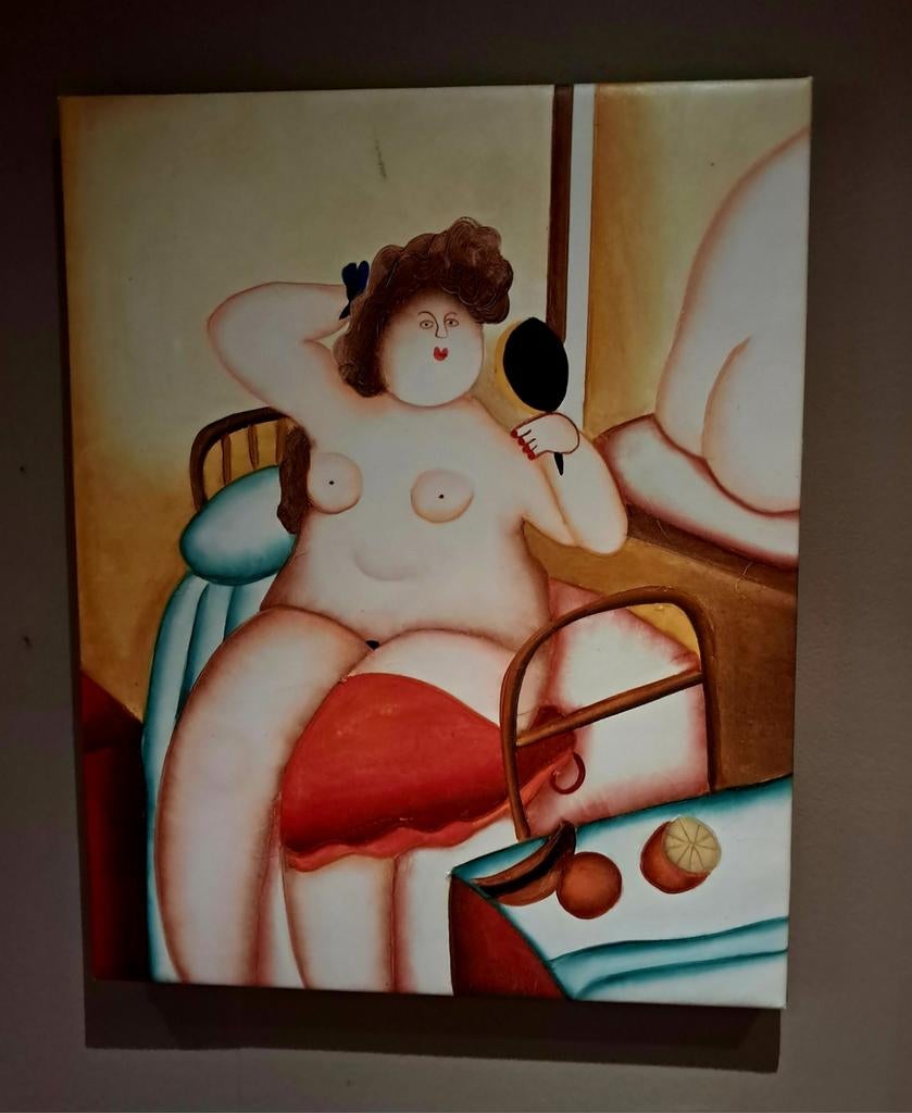 Print op doek,F.Botero, Enlèvement