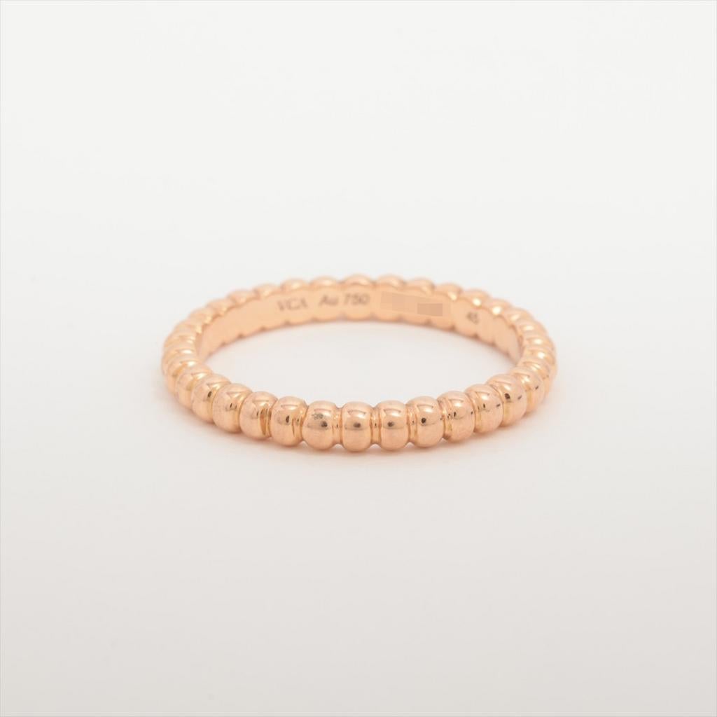Bague Van Cleef & Arpels Perlée taille 45, Or, Plus petit que 17, Comme neuf, Or
