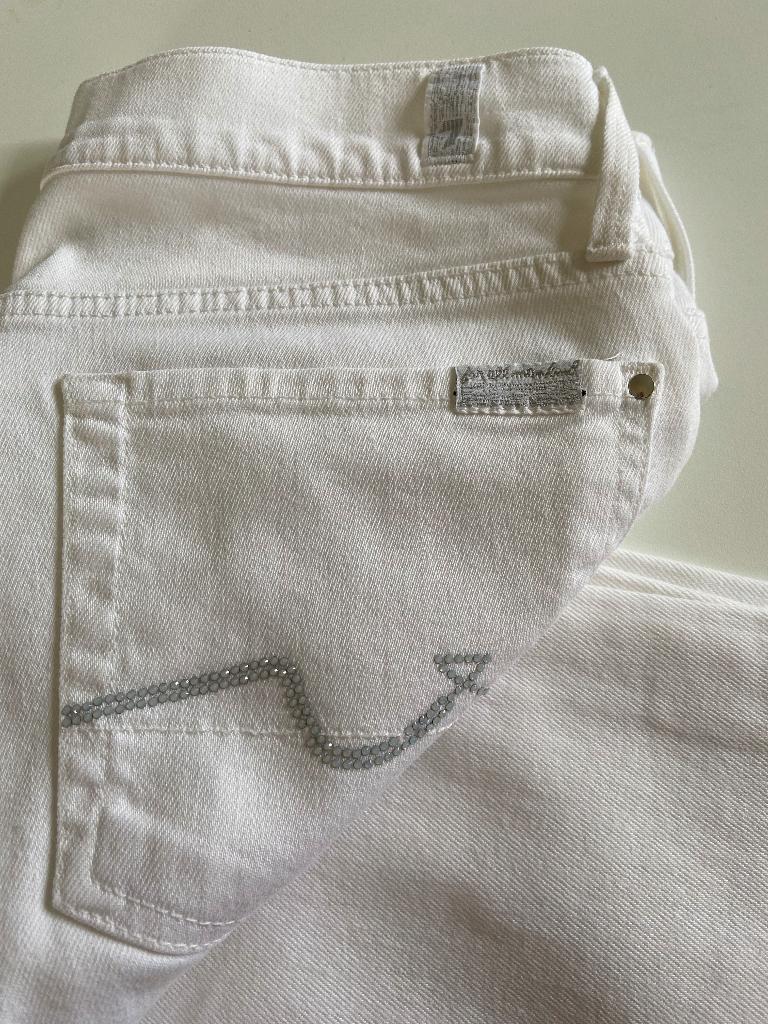 Sept jeans, W28 - W29 (confection 36), Enlèvement ou Envoi, Comme neuf, Blanc