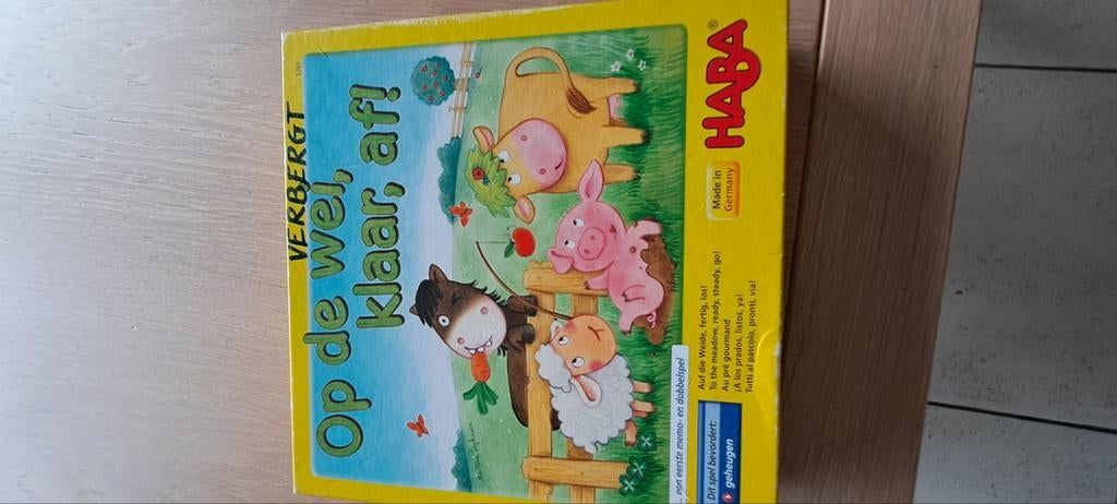 Haba, op de wei, klaar, af, Enlèvement