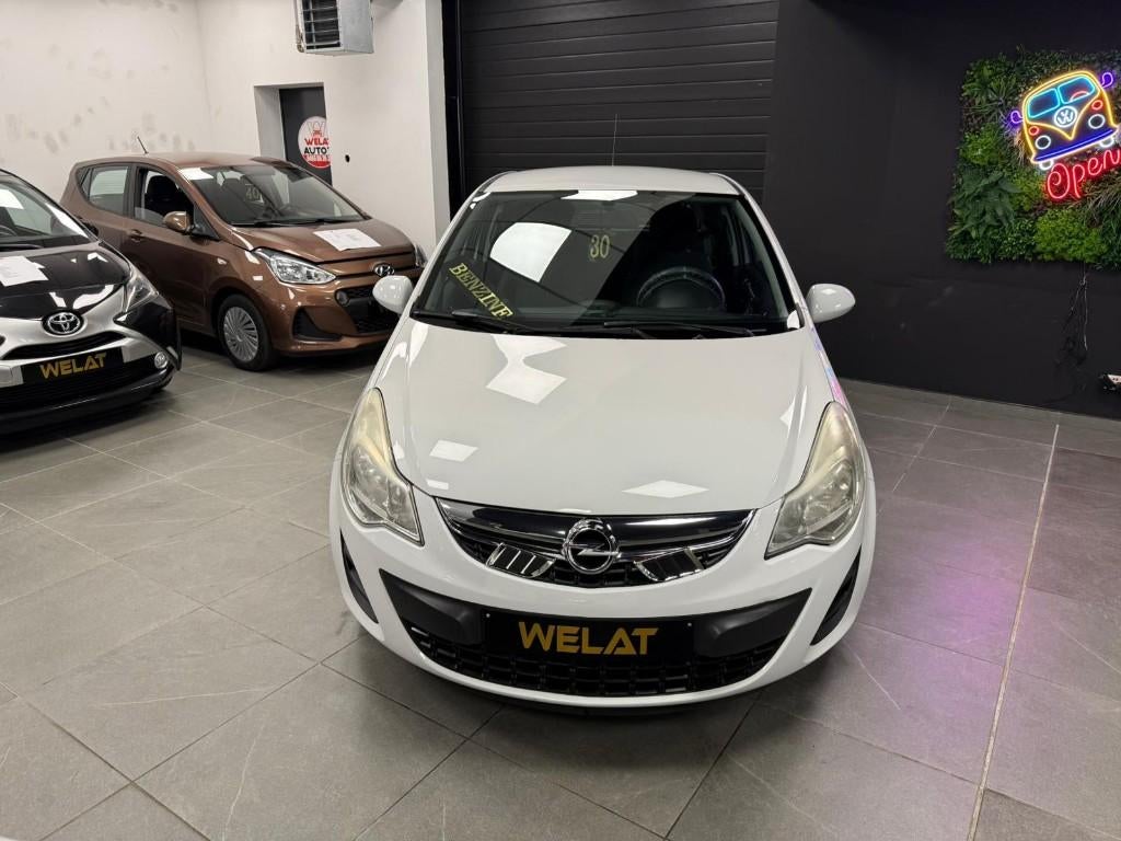 OPEL CORSA 2011 1.2 BENZINE 130.000KM, Euro 5, Zwart, Wit, Bedrijf