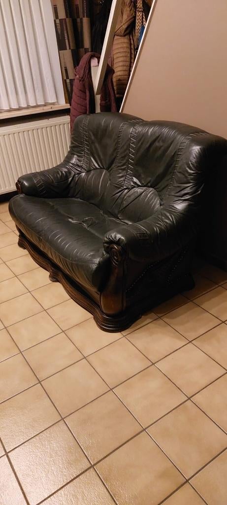 Lederen salon, Ophalen, Gebruikt, Leer