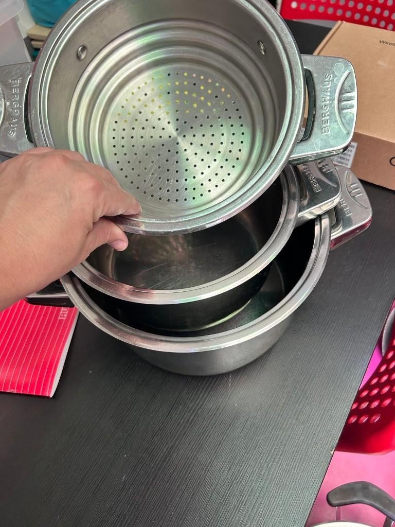 potten pannen wok, Huis en Inrichting, Keuken | Potten en Pannen, Ophalen, Gebruikt, Pannenset