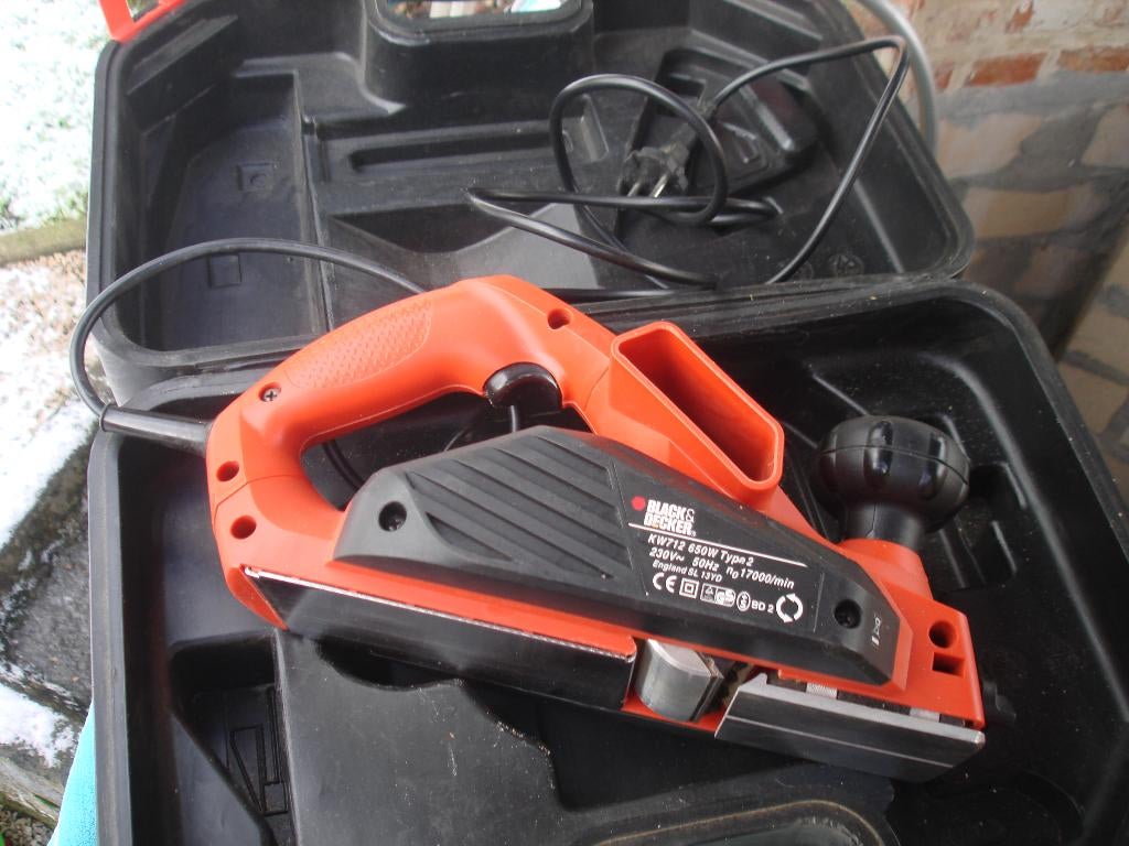 Black & Decker KW712 type 2 -- raboteuse --, Enlèvement, Comme neuf, Électrique
