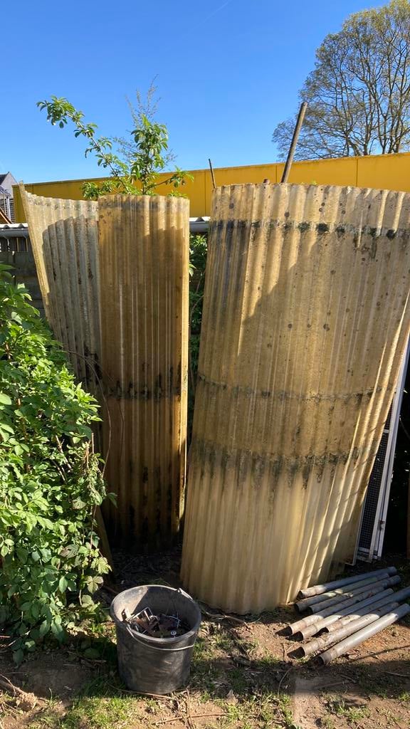 Dakplaten op rol, Ophalen, Zo goed als nieuw