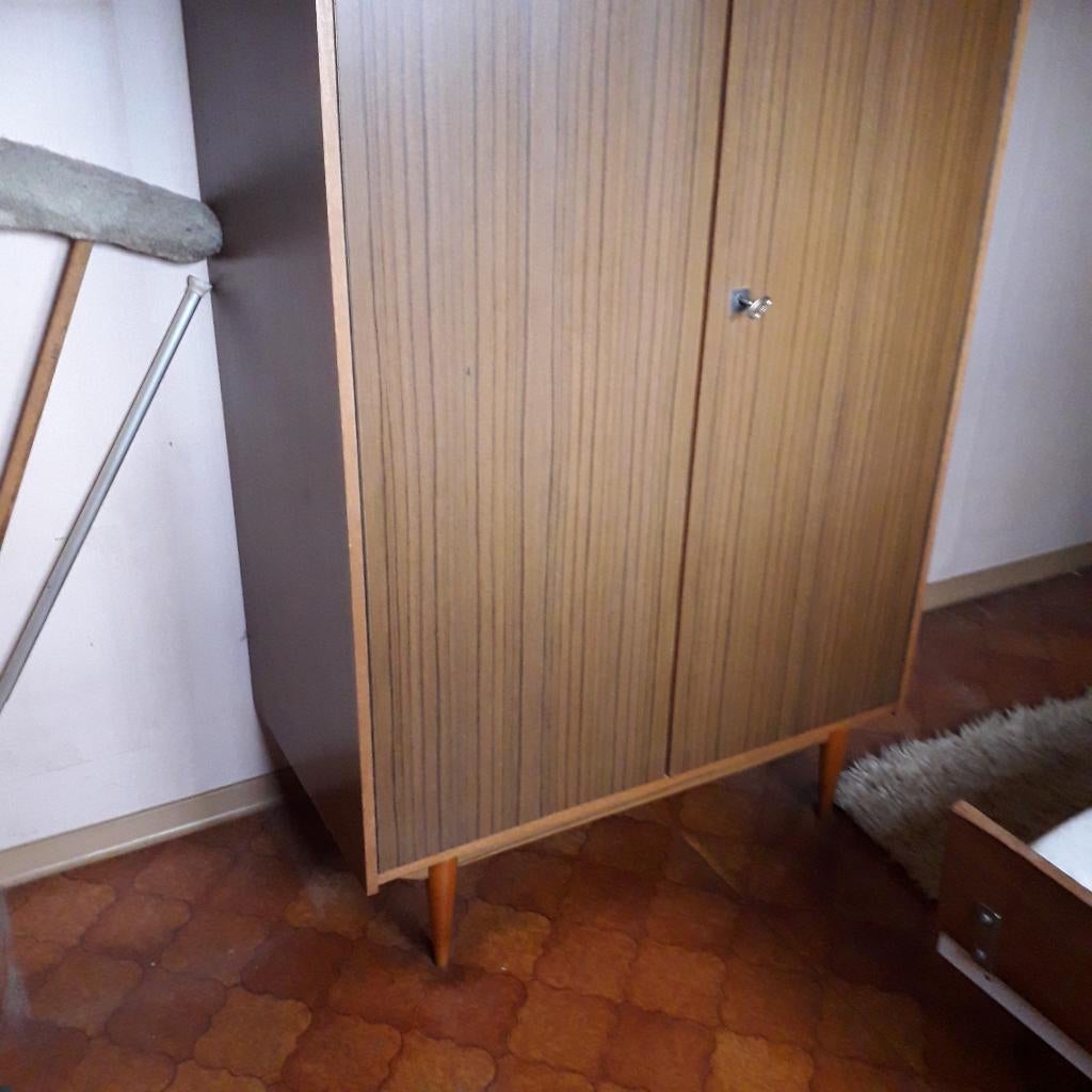 kleerkast teak, Huis en Inrichting, Kasten | Kleerkasten, Ophalen, 100 tot 150 cm, 150 tot 200 cm, 50 tot 75 cm