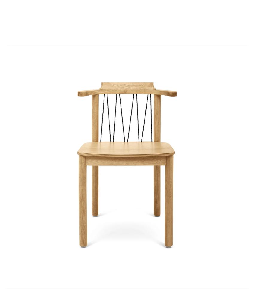 4 x Eetkamerstoel Ethan te koop!, Ophalen, Scandinavisch / Japandi, Bruin, Zo goed als nieuw