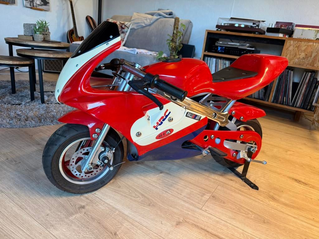 Pocketbike 50cc, Ophalen, Zo goed als nieuw