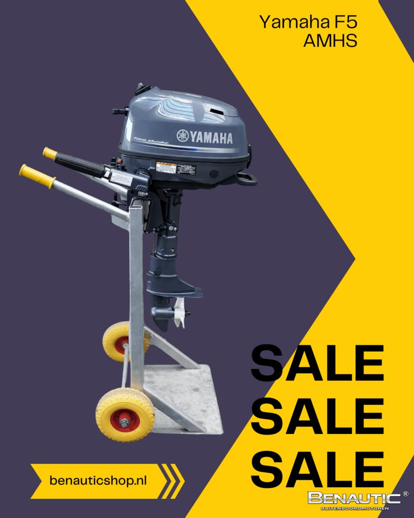 Direct leverbaar! Nieuwe Yamaha 5pk kortstaart F5AMHS, Watersport en Boten, -, Nieuw, -, -