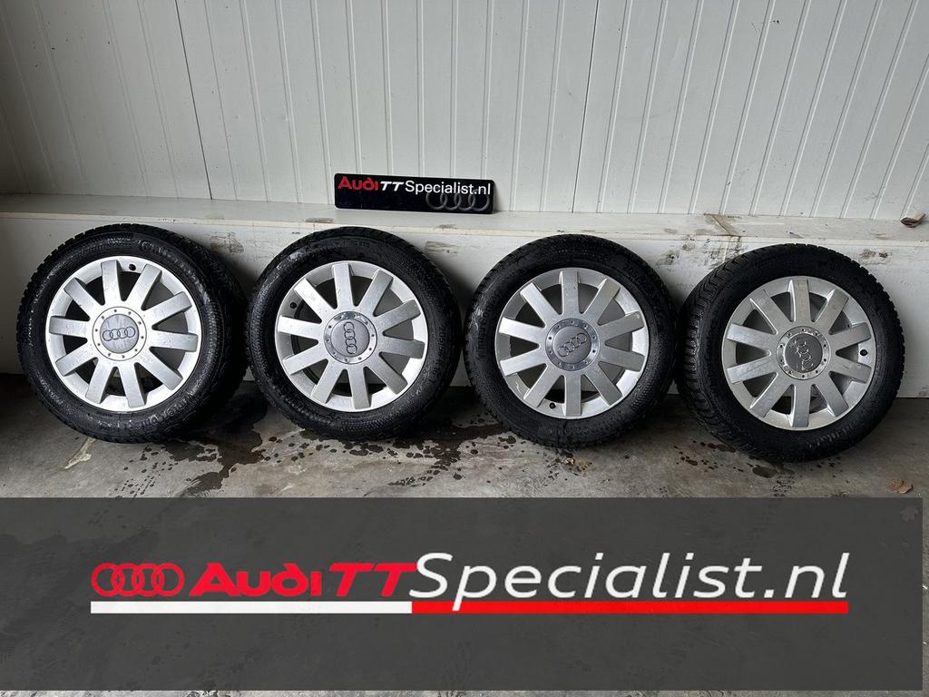 Winter banden set op 16" velgen Audi TT MK1, Auto-onderdelen, Banden en Velgen, Banden en Velgen, Winterbanden, 16 inch, 205 mm
