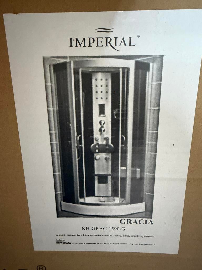 Nieuwe Hydromassage Douchecabine Imperial Gracia 90x90 –, Ophalen, Nieuw, Met douche