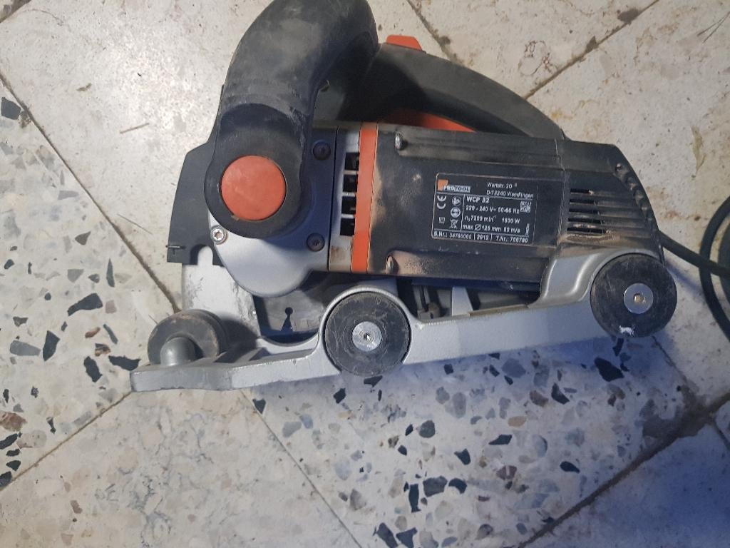 Sleuvenfrees Protool WCP 32 ( Spit D60), Doe-het-zelf en Bouw, Ophalen, Gebruikt, Protool (Spit), Sleuvenfrees