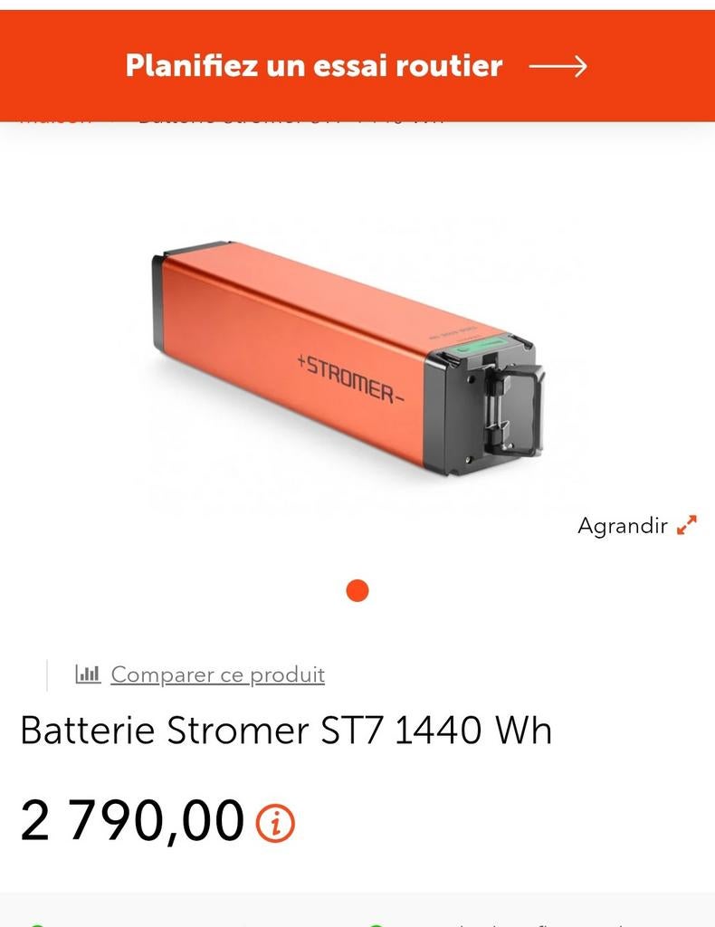 Batterie Stromer st7 1440wht (100%soh)
