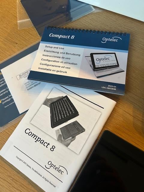 Optelec Compact 8 HD draagbare 8-inch loep, Hobby & Loisirs créatifs, Loupes & Lampes loupes, Enlèvement ou Envoi, Neuf