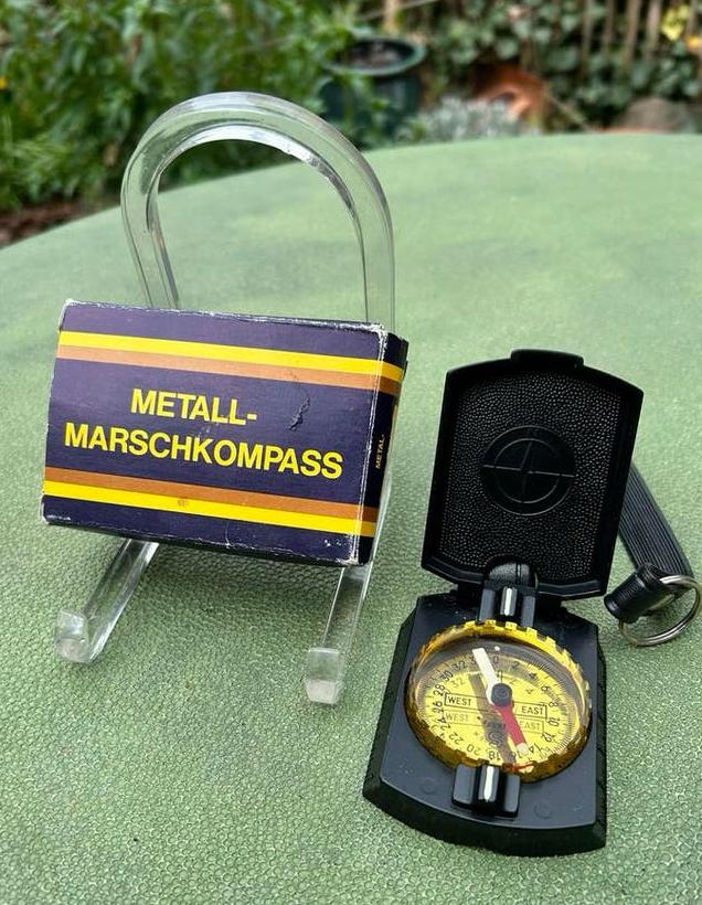Boussole militaire vintage - Metall-Marschkompass, Collections, Enlèvement ou Envoi, Autres types